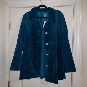 Teal Corduroy Jacket